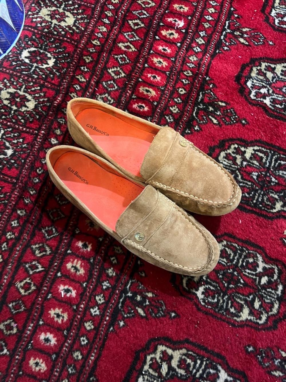 G.H. Bass & Co. Tan Suede Penny Loafers 👞 Super Stylish SZ 11